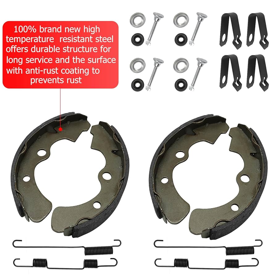 Amazon.com: Front Brake Shoes Springs Pins Left&Right for